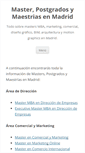 Mobile Screenshot of master-madrid.es