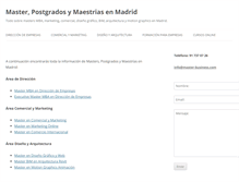 Tablet Screenshot of master-madrid.es
